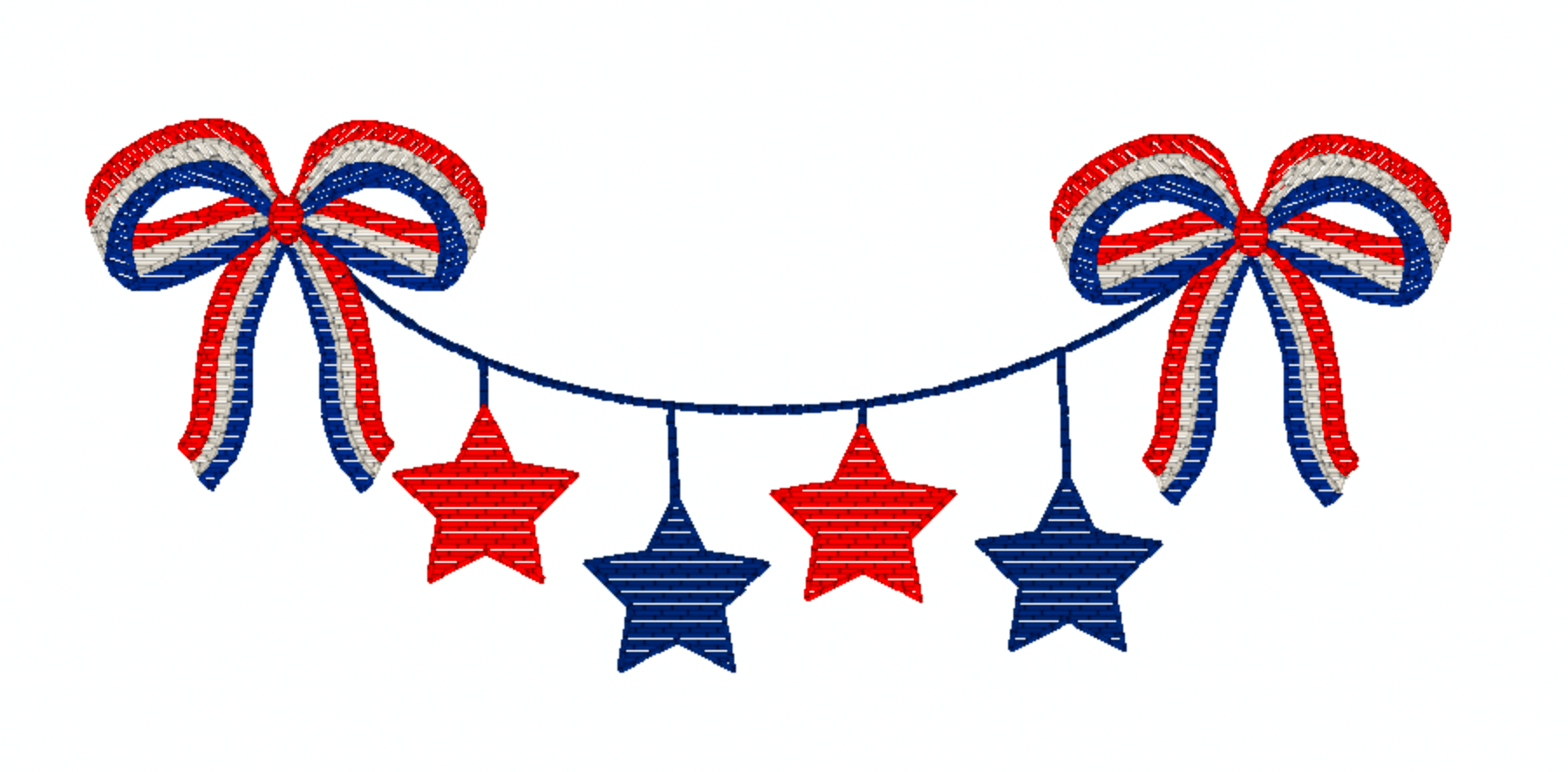 Patriotic Mono Bunting