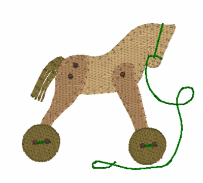 Rocking Horse Pull Toy Mini