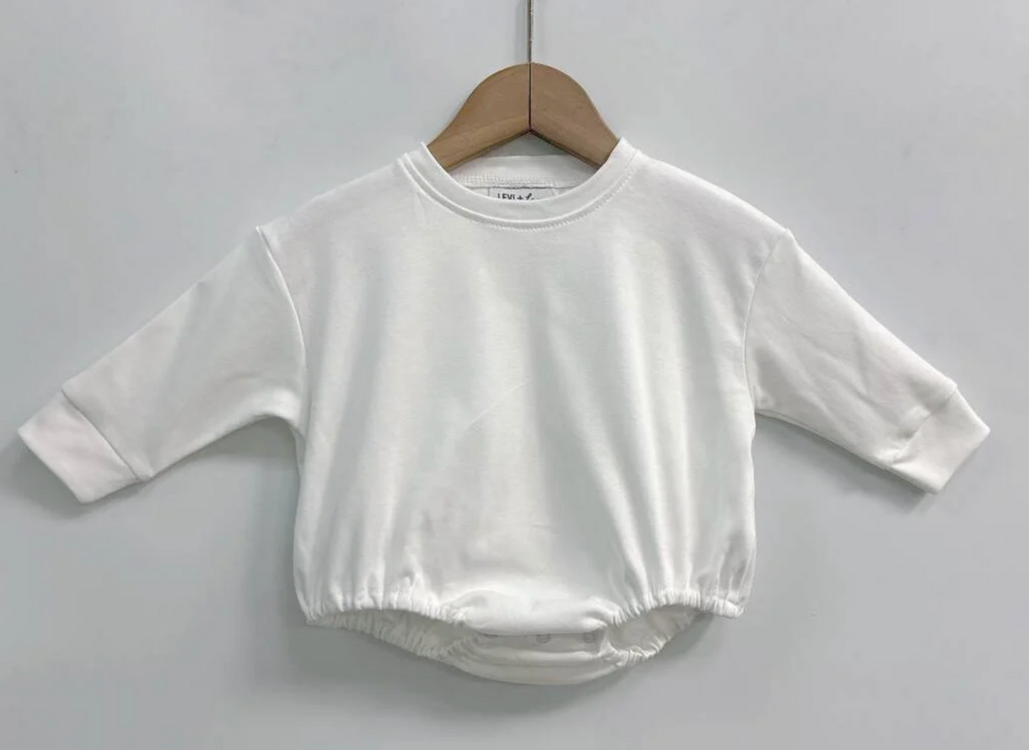 Solid Long Sleeve T-Shirt Bubble (Oversized Baggy Look)