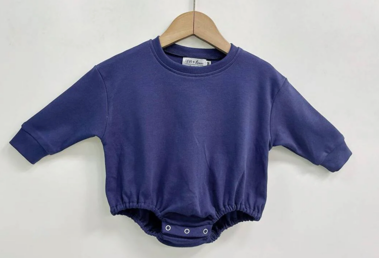 Solid Long Sleeve T-Shirt Bubble (Oversized Baggy Look)