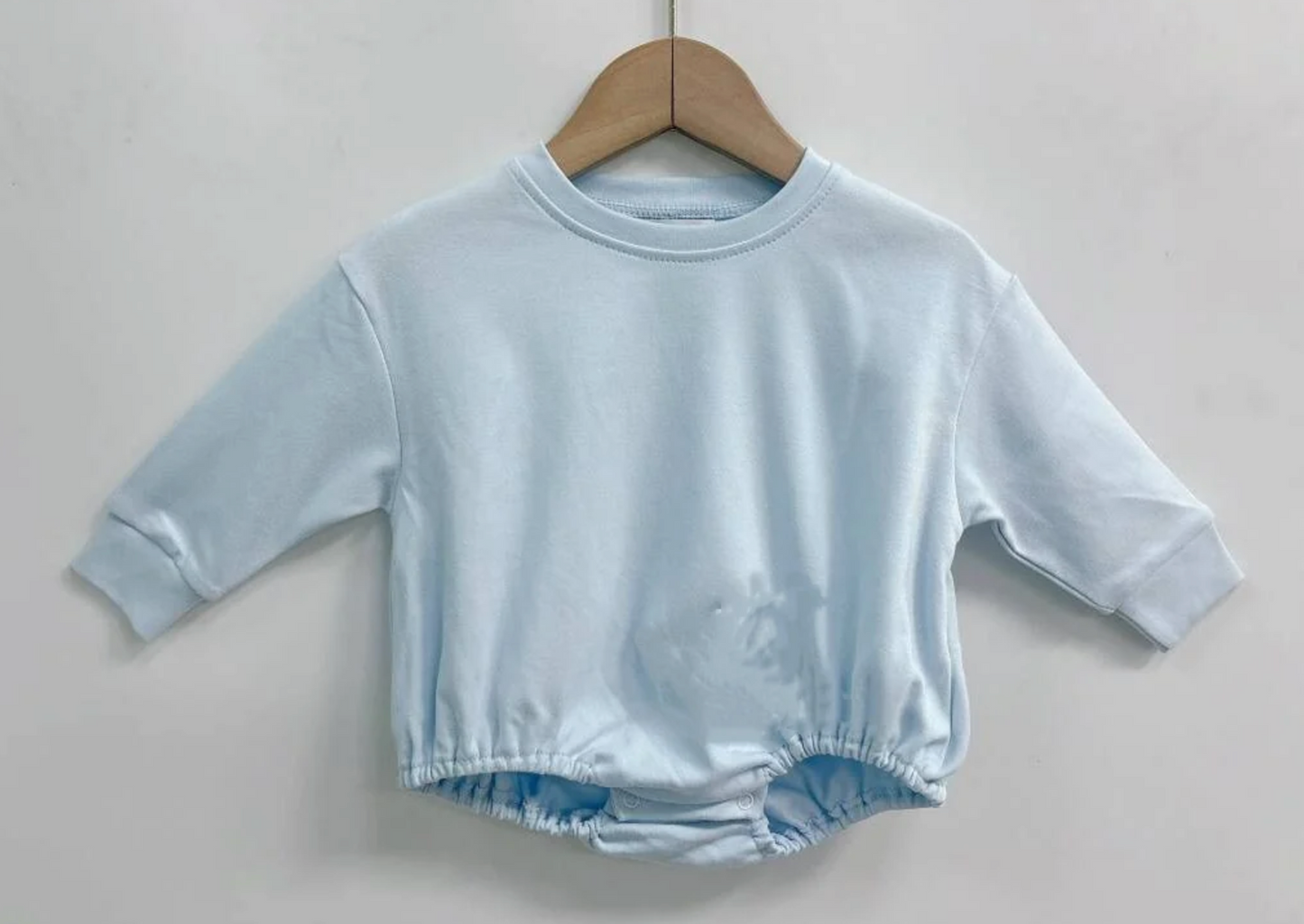 Solid Long Sleeve T-Shirt Bubble (Oversized Baggy Look)