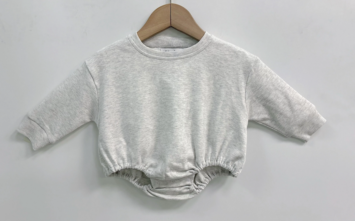 Solid Long Sleeve T-Shirt Bubble (Oversized Baggy Look)
