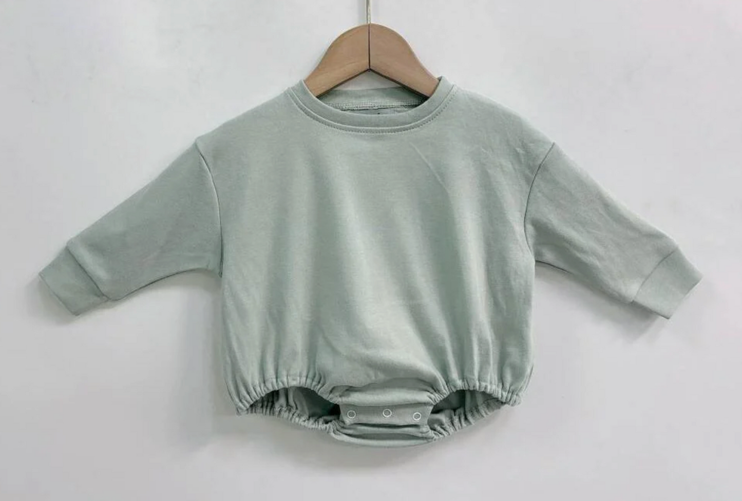 Solid Long Sleeve T-Shirt Bubble (Oversized Baggy Look)