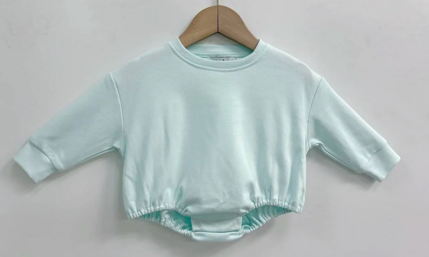 Solid Long Sleeve T-Shirt Bubble (Oversized Baggy Look)