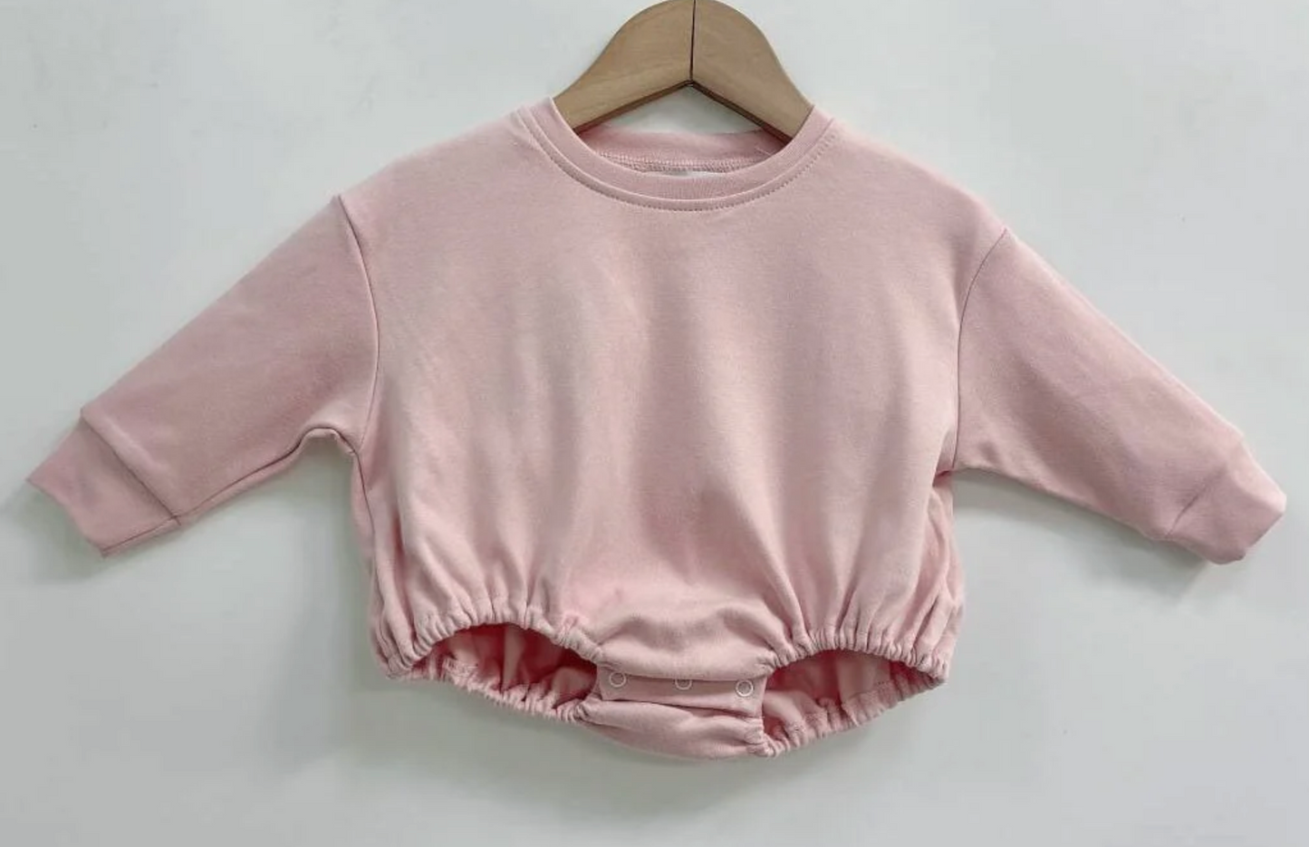 Solid Long Sleeve T-Shirt Bubble (Oversized Baggy Look)