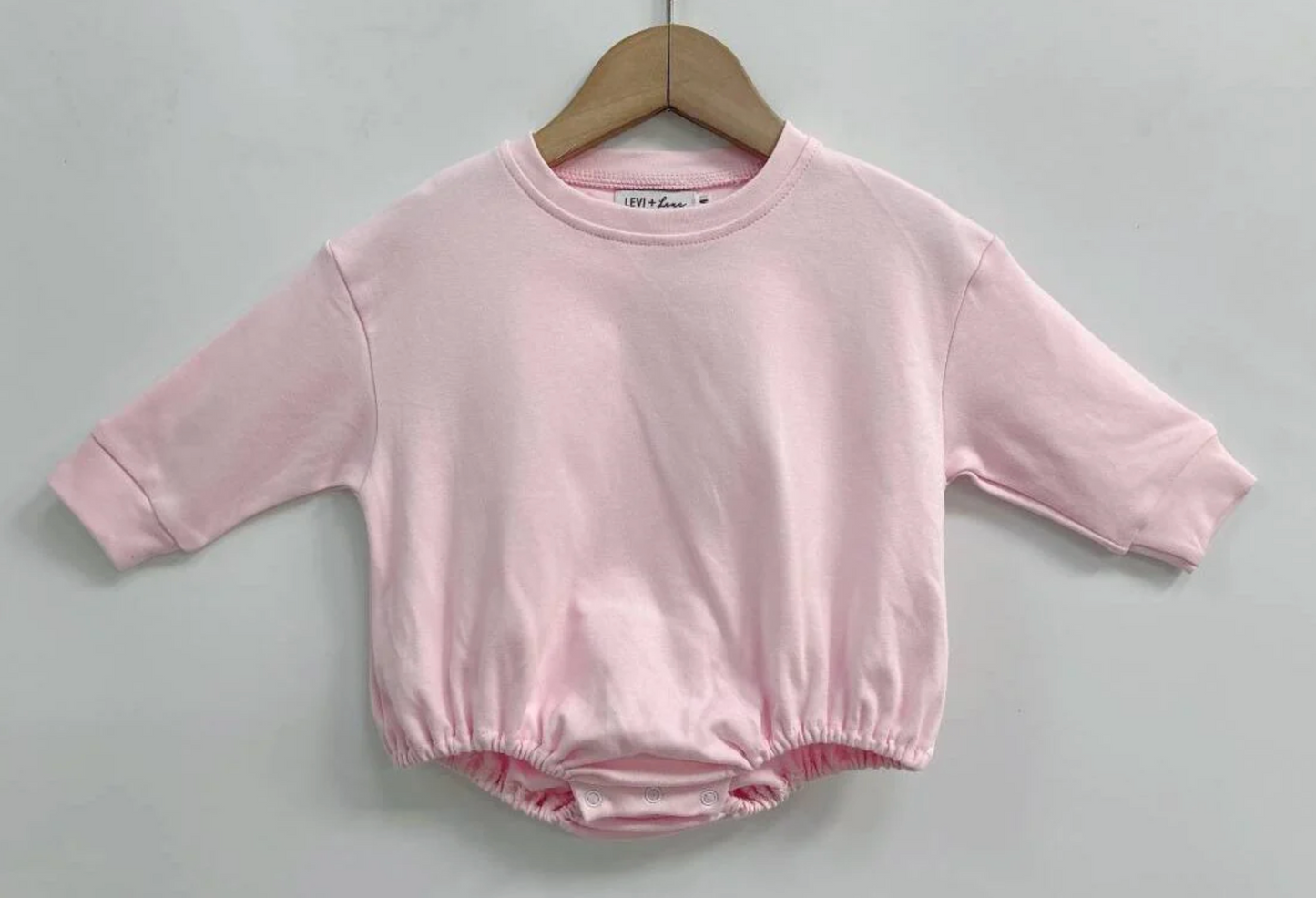 Solid Long Sleeve T-Shirt Bubble (Oversized Baggy Look)