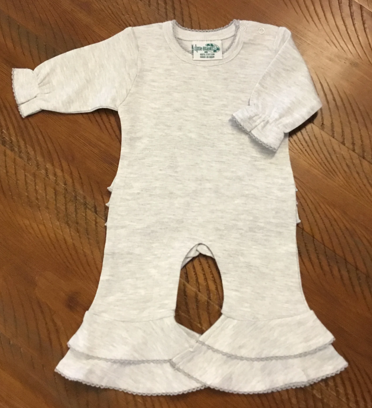 Ruffle Long Sleeve Romper