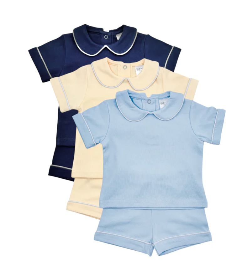Boy's Collared Piping Set