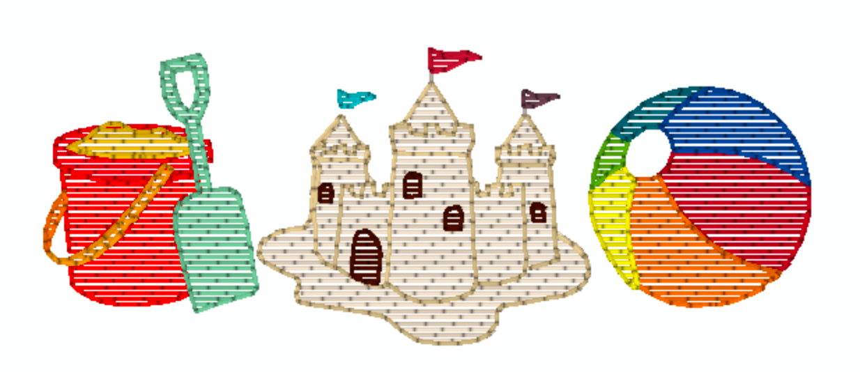 Summer Sandcastle Trio