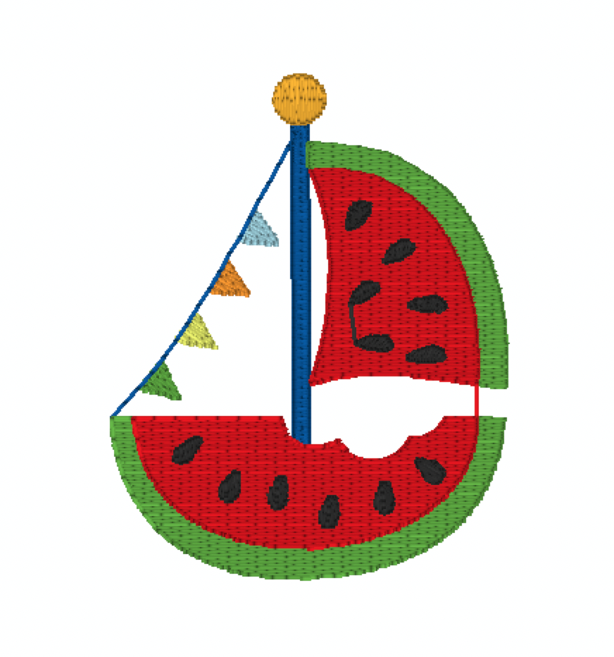 Watermelon Sailboat Mini