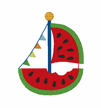Watermelon Sailboat Mini
