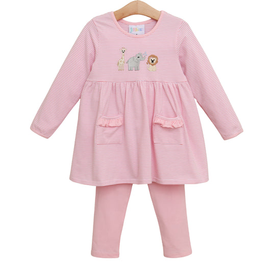 PREORDER Zoo Crew Ruffle Pocket Pants Set